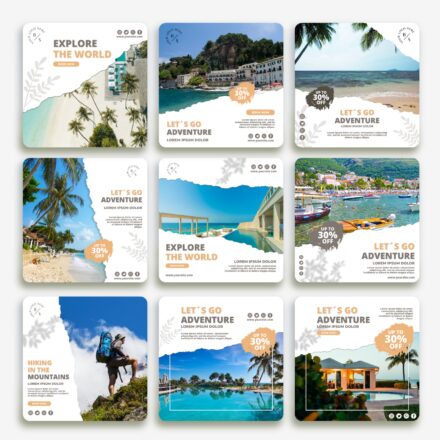 Traveling Canva Templates