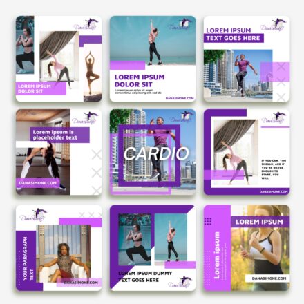 Fitness Canva Templates